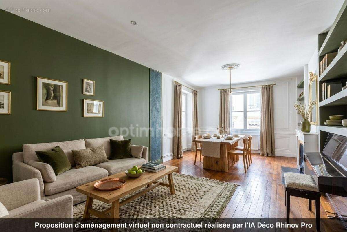 Lyon 1 – Presqu’île – Appartement ancien divisible en 2 lots : opportunité d’investissement locatif - photo 3