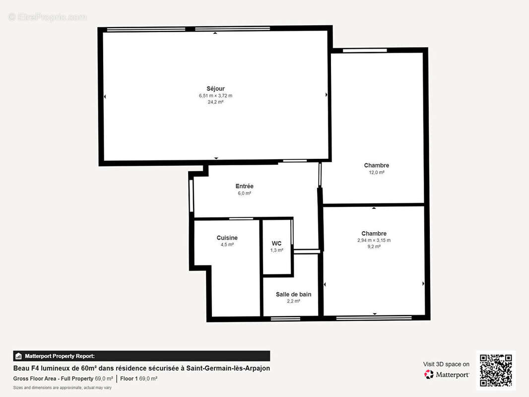 Appartement à SAINT-GERMAIN-LES-ARPAJON