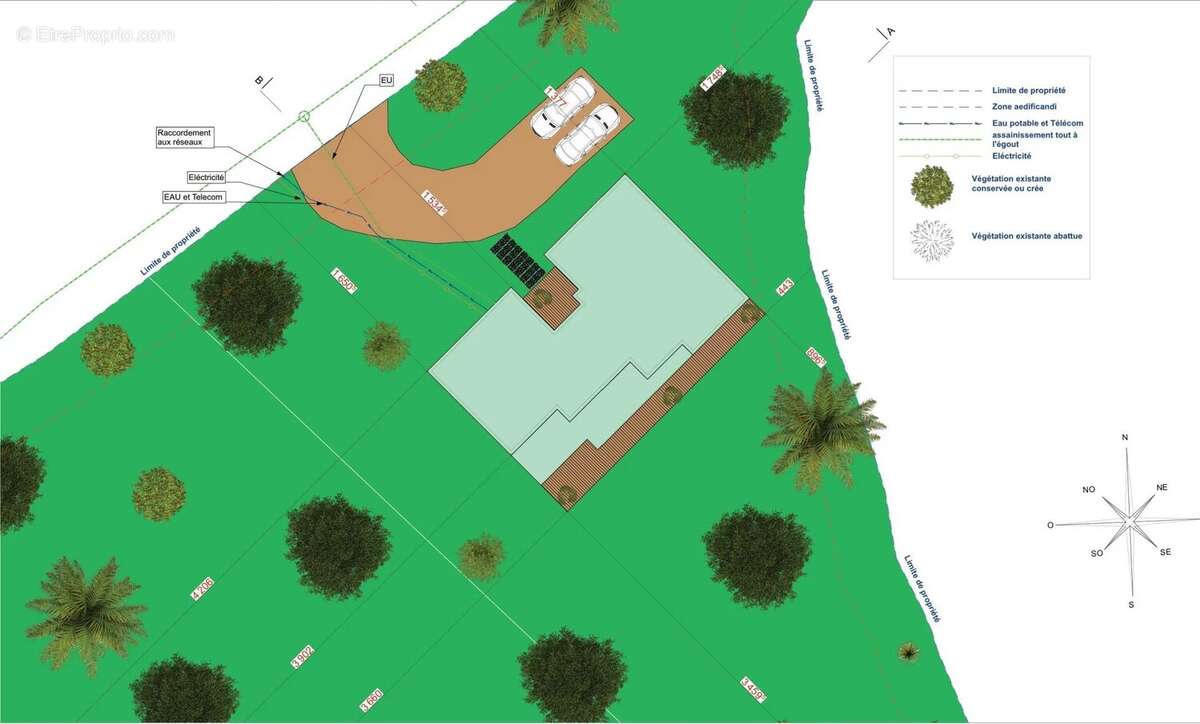 Terrain de 2000 m² avec permis purgé - photo 5