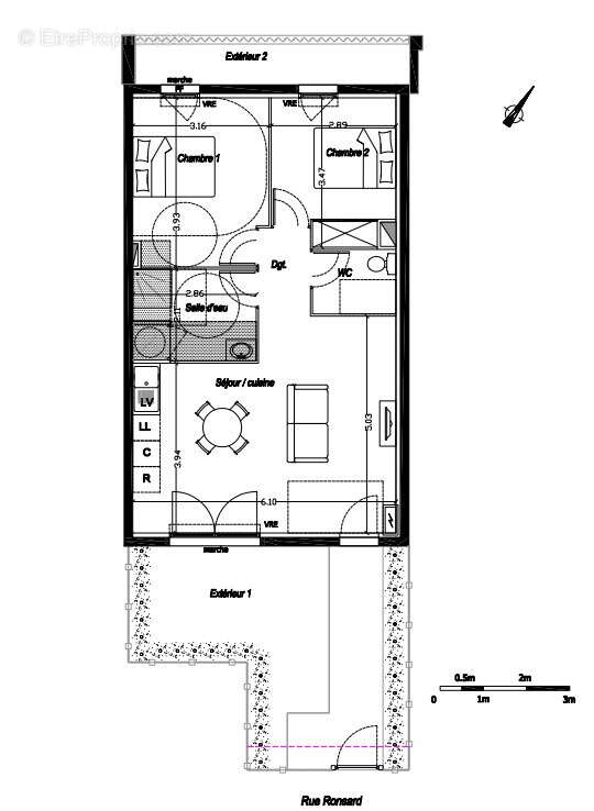 Appartement à MIREVAL