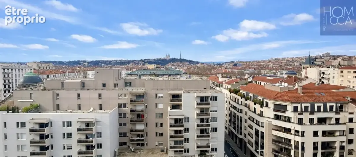 Lyon 6 residence services seniors vente studio 33m2 avec balcon etage eleve vue panoramique fourviere - photo 2