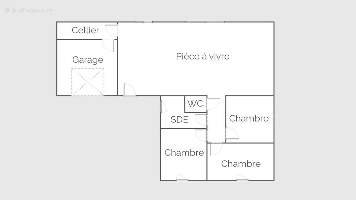 Tesson, maison plain pied 92 m2, 3 chambres, garage, jardin - photo 18