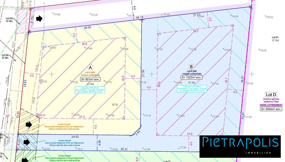 Terrain 1023 m² à Saint-Georges-De-Reneins  - photo 5