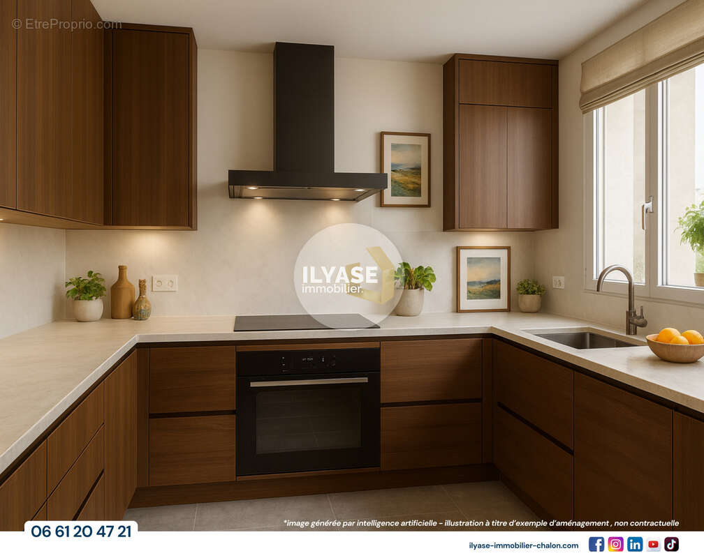 Appartement T4  75 m2  Balcon, garage fermé et cave - photo 10