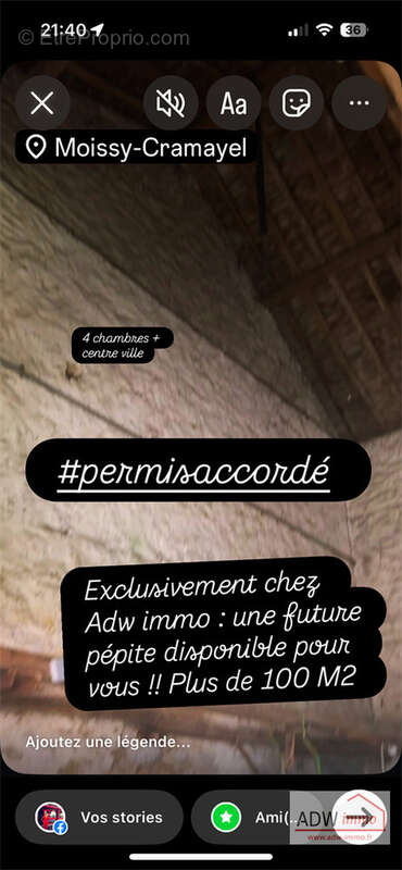 Appartement à MOISSY-CRAMAYEL