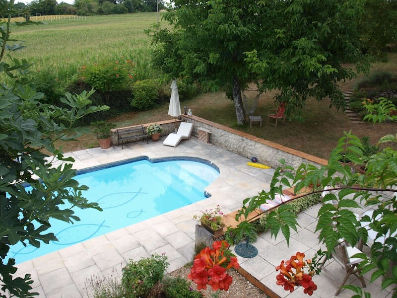 Belle maison en pierre  avec piscine.   Maison avec grand  jardin, gite et piscine - photo 2