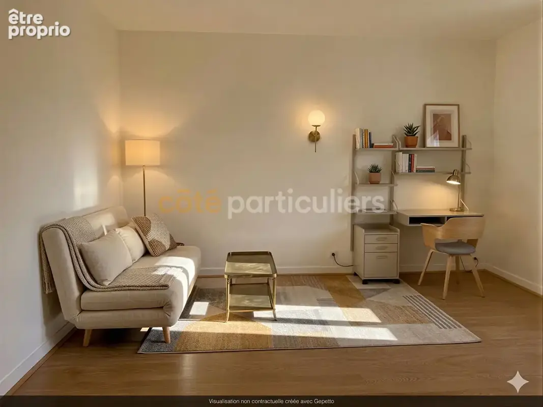 Nantes - - place mellinet - - studio 24m2 - - dernier étage - - calme - photo 5