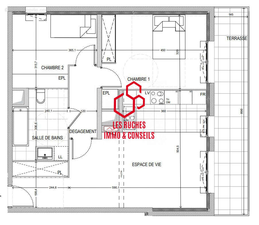 Appartement à LAGNY-SUR-MARNE