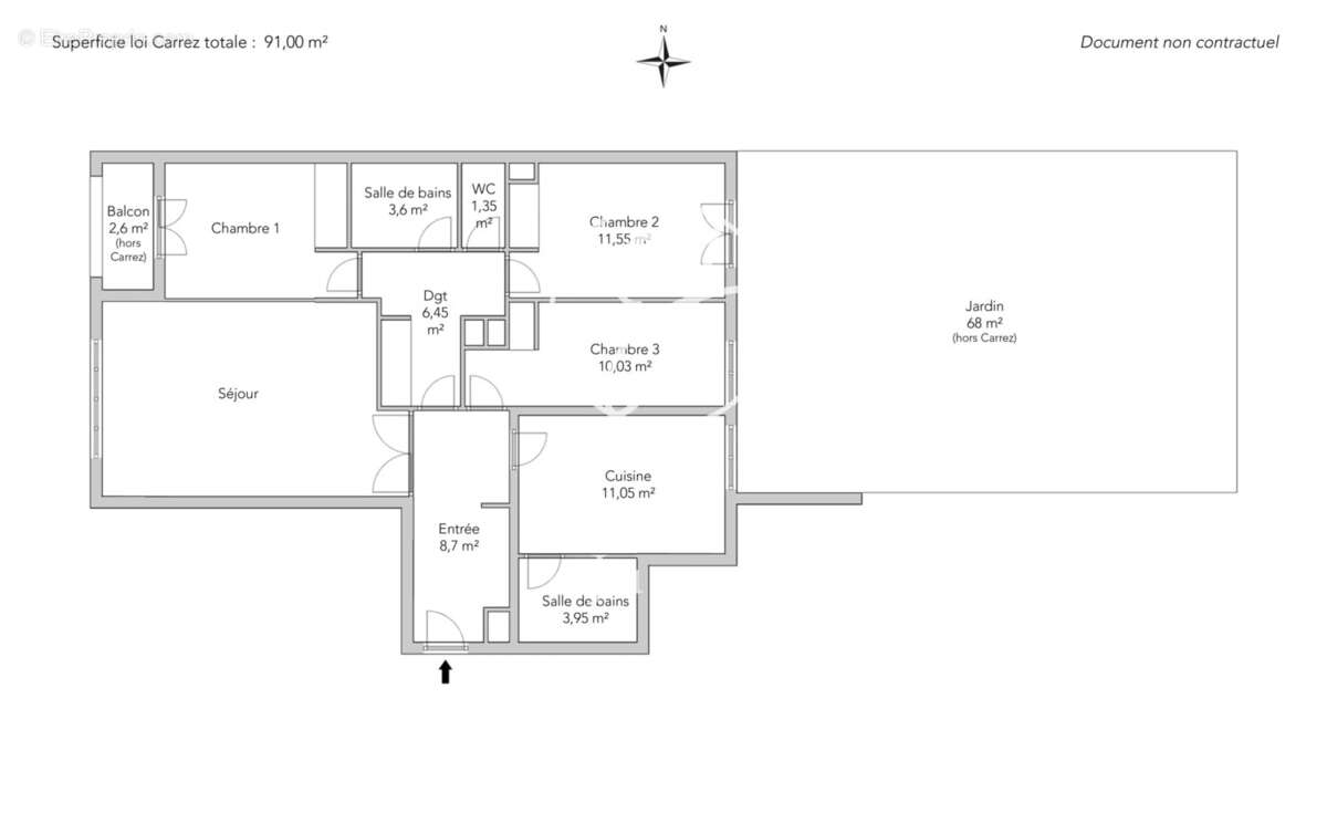 Appartement à PARIS-18E