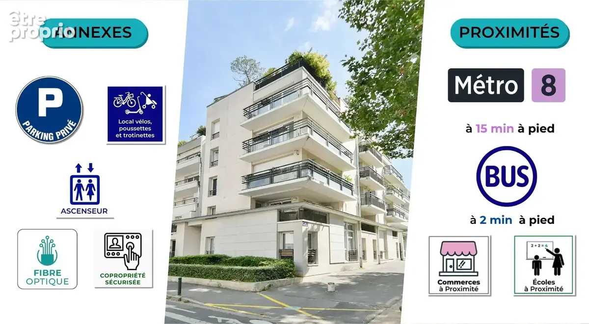 Alfortville nord : appartement 4p + balcon + parking - photo 11