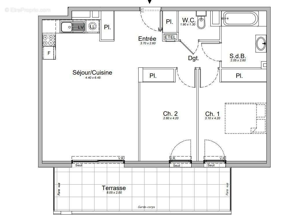 Photo 5 - Appartement à SAINT-LAURENT-DU-VAR