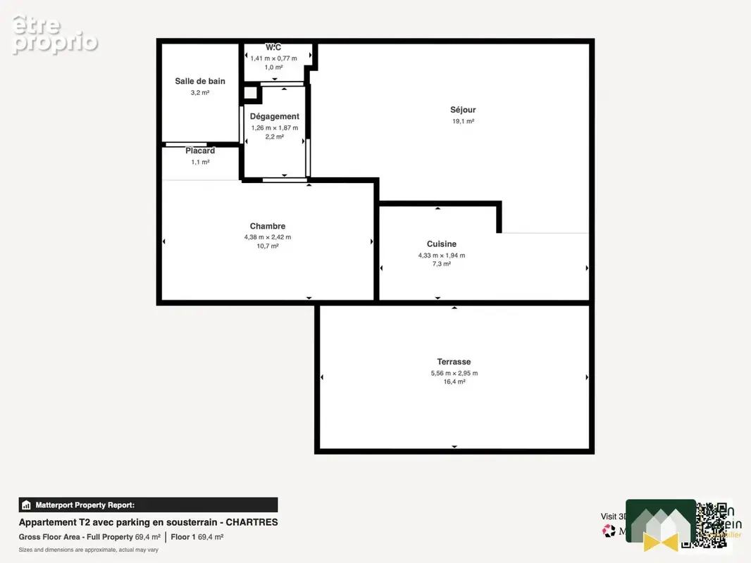 Appartement 2 pièces 44 m² à vendre à Chartres (28000) - photo 7