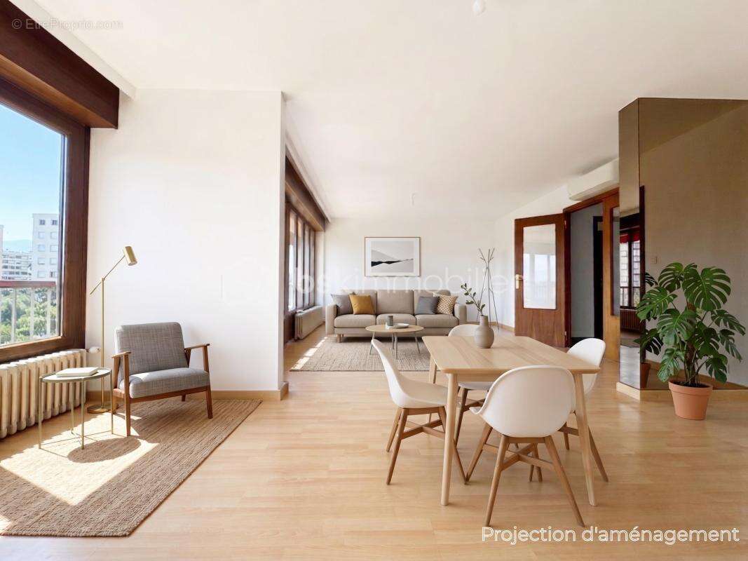 T4 traversant de 107,69 m², 3 chambres avec vue, rénové - photo 3