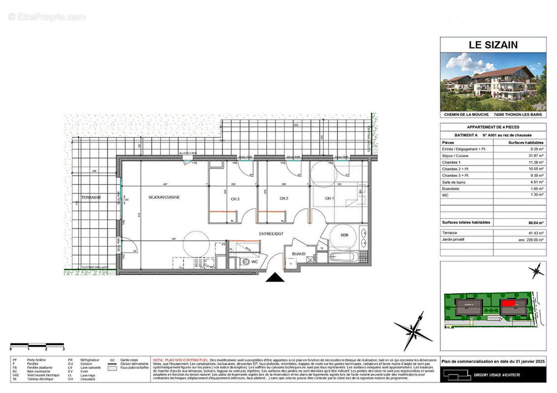 Appartement à THONON-LES-BAINS