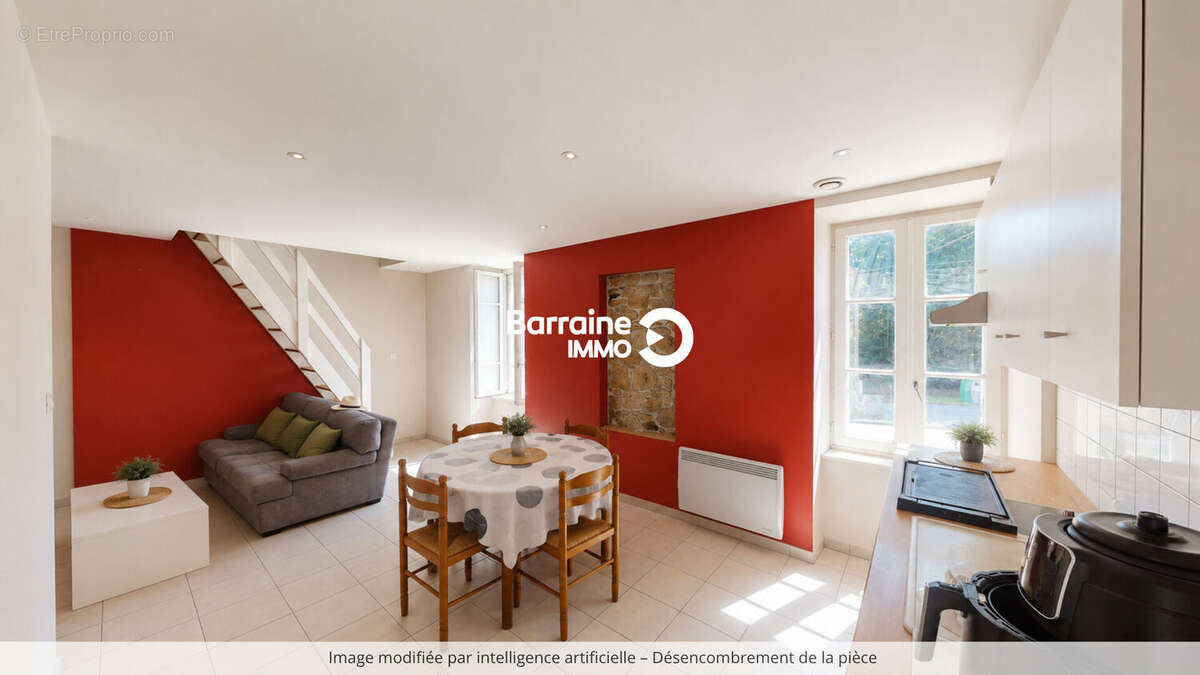 Brest penfeld immeuble de rapport 4 lots : 2 studios - 2 t2 duplex jardin - photo 4