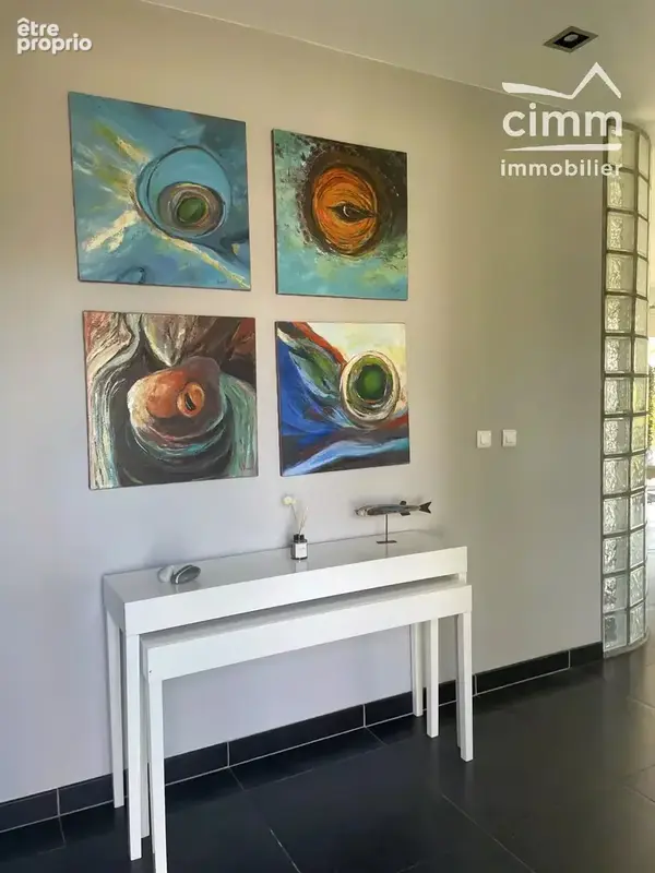 POUCHARRAMET —Villa d'architecte – 160 m² – Piscine – Parc de 3 500 m² – Vue campagne, lac et Pyrénées - photo 3