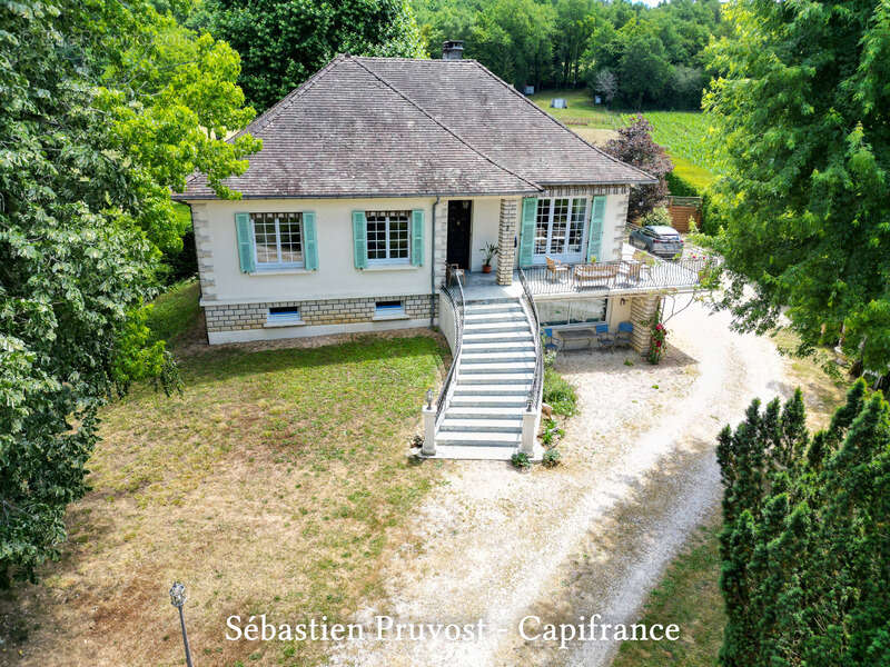 Saint-Front-la-Rivière (24) Maison à vendre 5 pièces, beaux volumes, lumineux, sou-sol aménagé, terrain 2194m2, 2chambres, studi - photo 15
