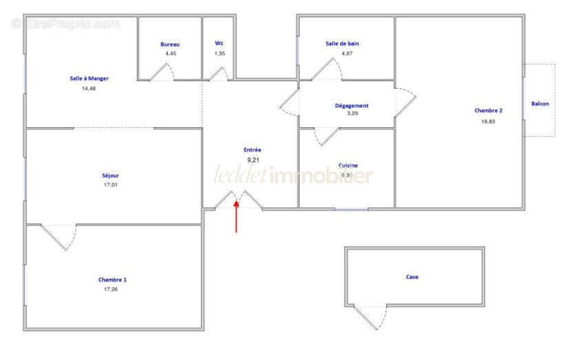 Appartement à PARIS-18E