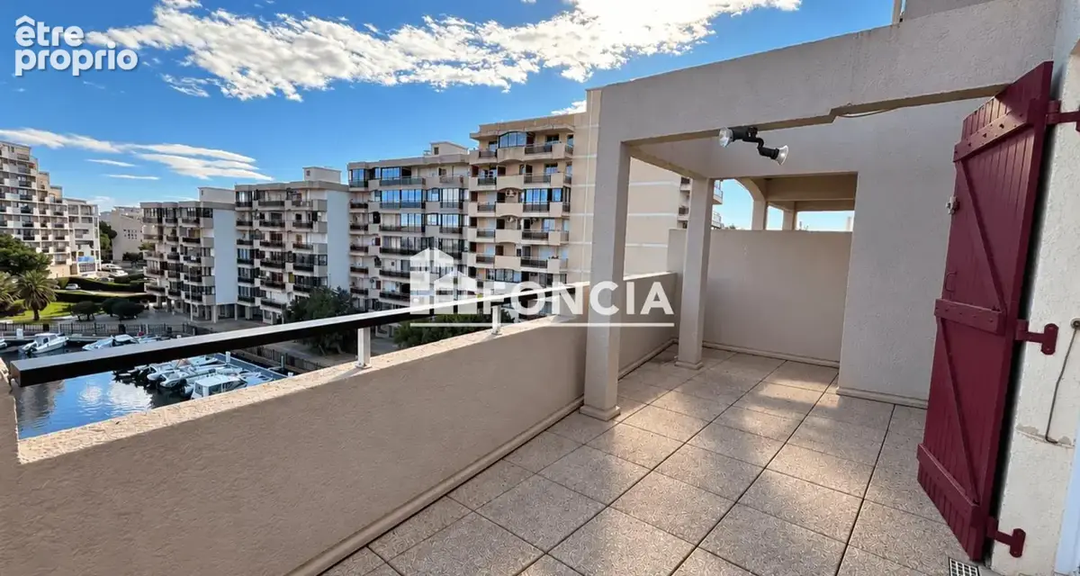 Canet-port / marina – duplex t3 – dernier étage – 2 terrasses – vue marina – parking privatif - gararge sus - photo 7