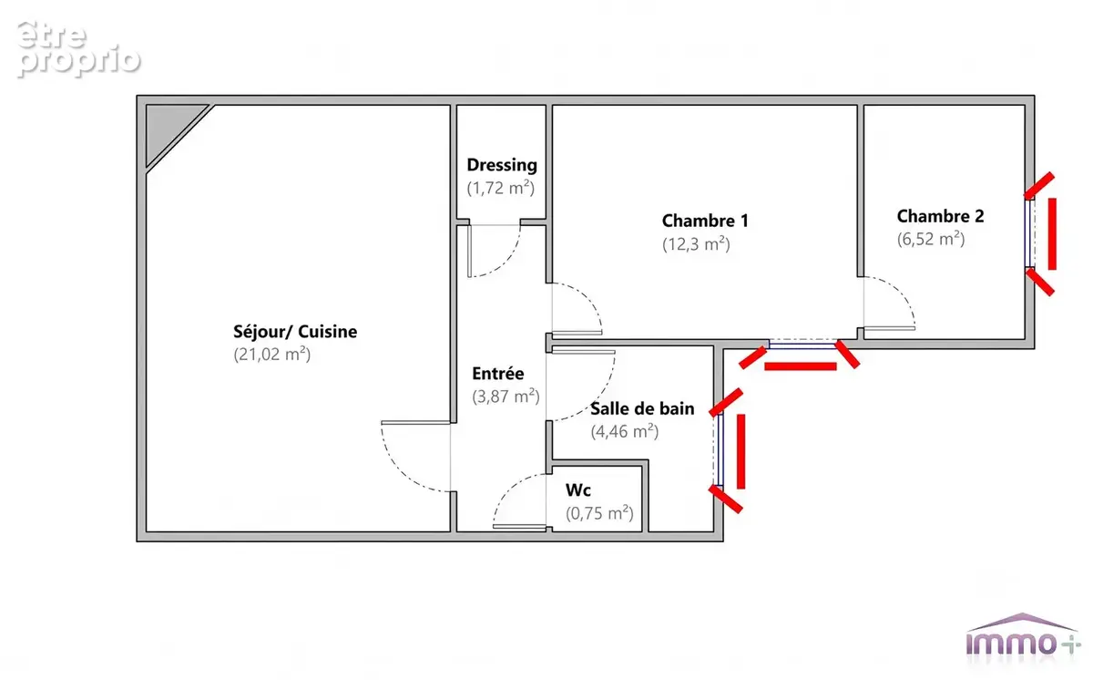 T3 de charme, plein sud, entièrement rénové  50.64m²? 2 chambres + 2 caves - photo 11