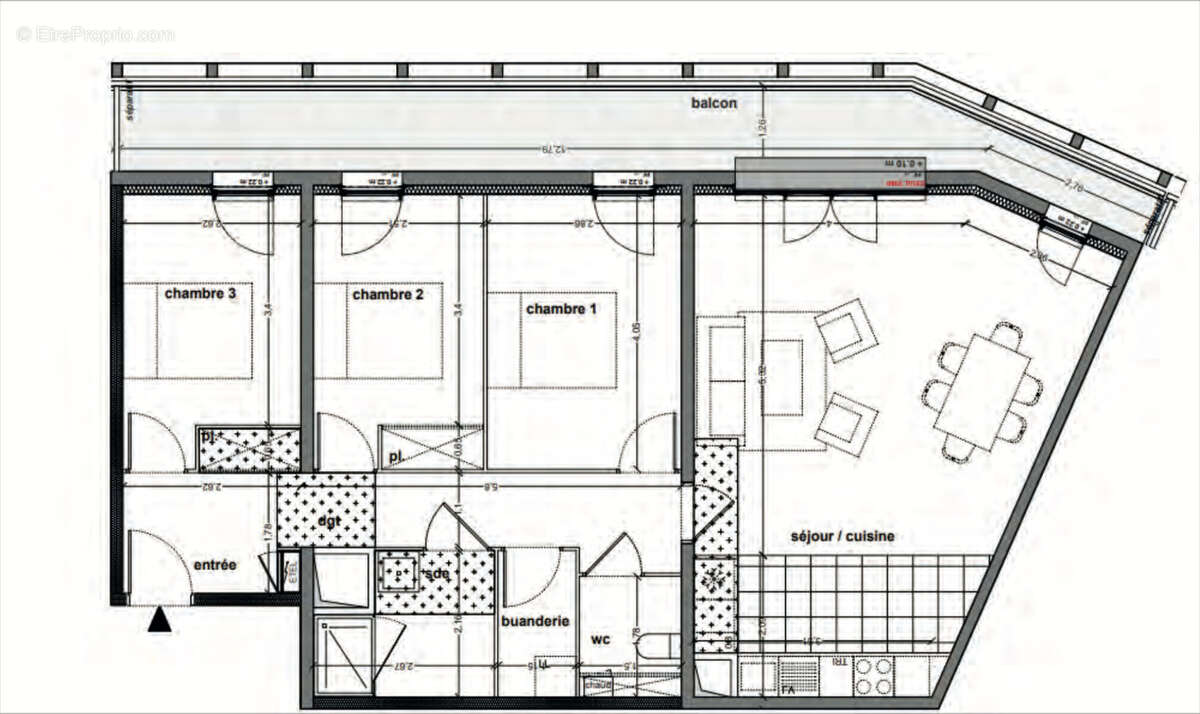 Appartement à MERIGNAC