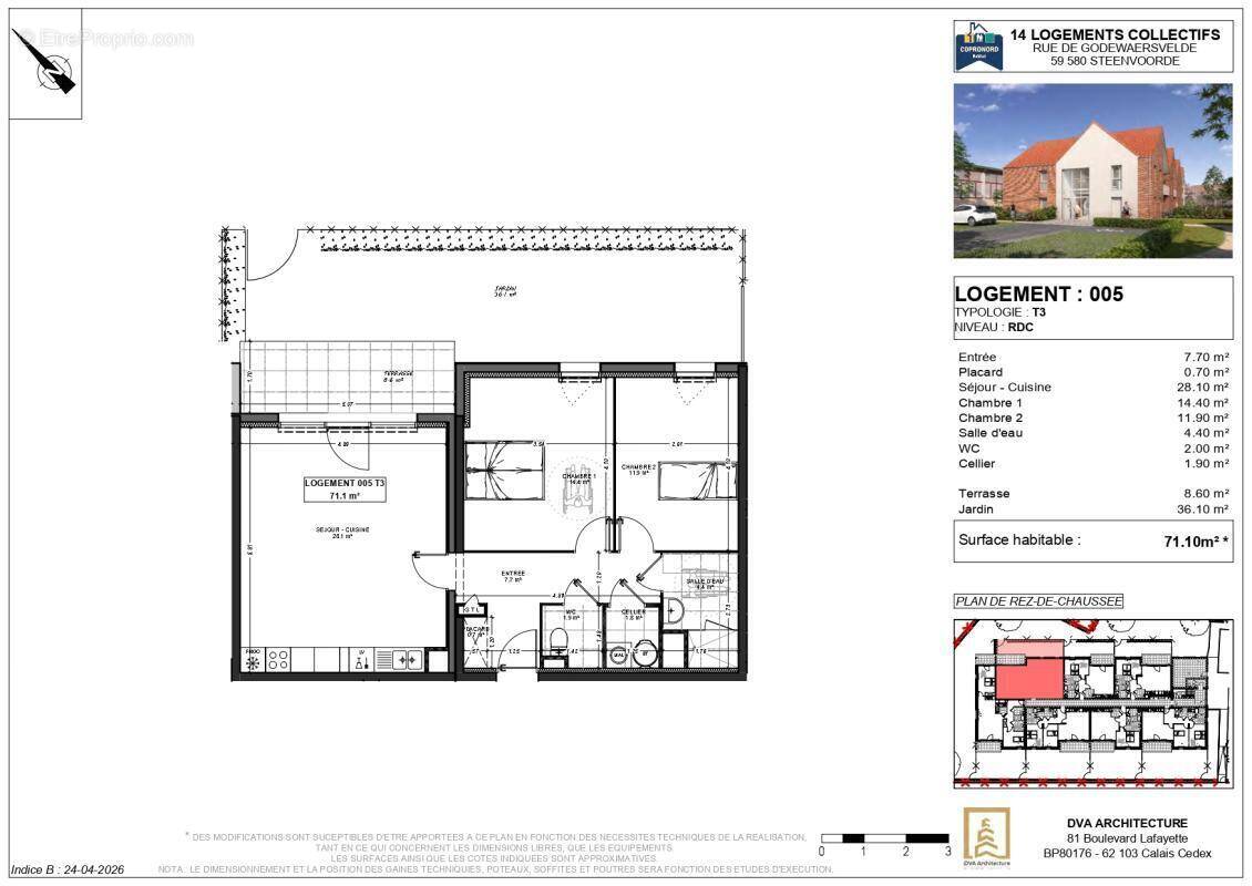 Appartement à STEENVOORDE