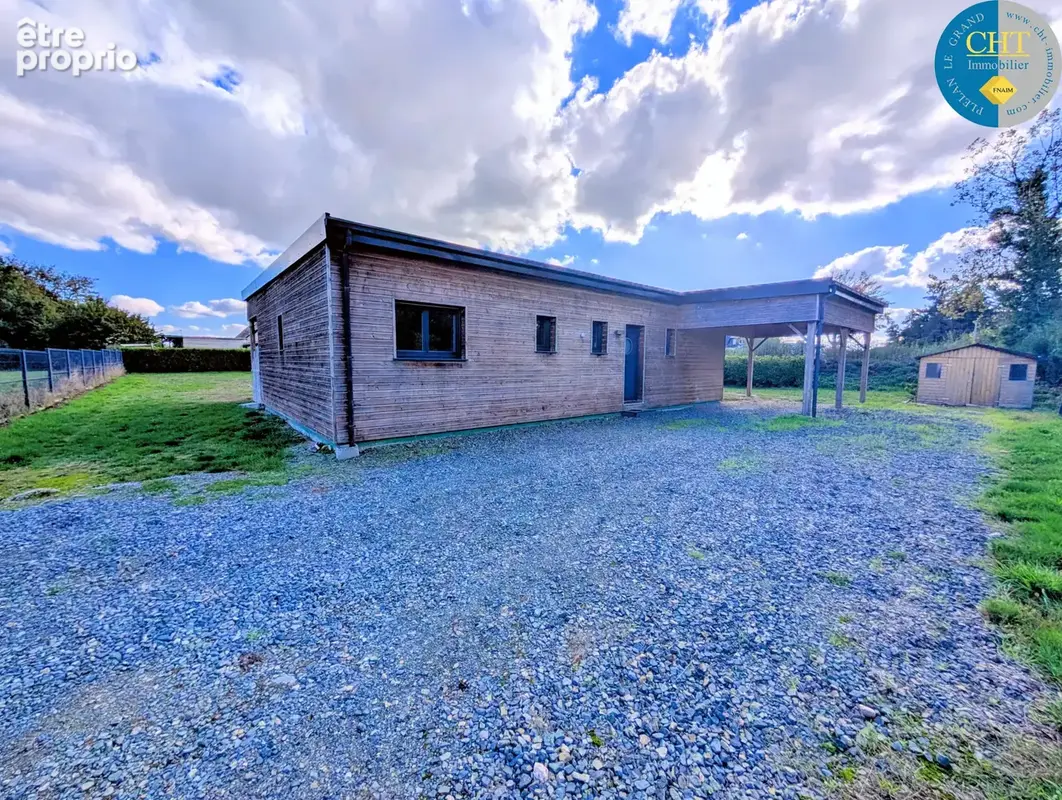 Maison de plain-pied en ossature bois (2017)   4 chambres à guer - bellevue (56380) avec cht immobilier - photo 34