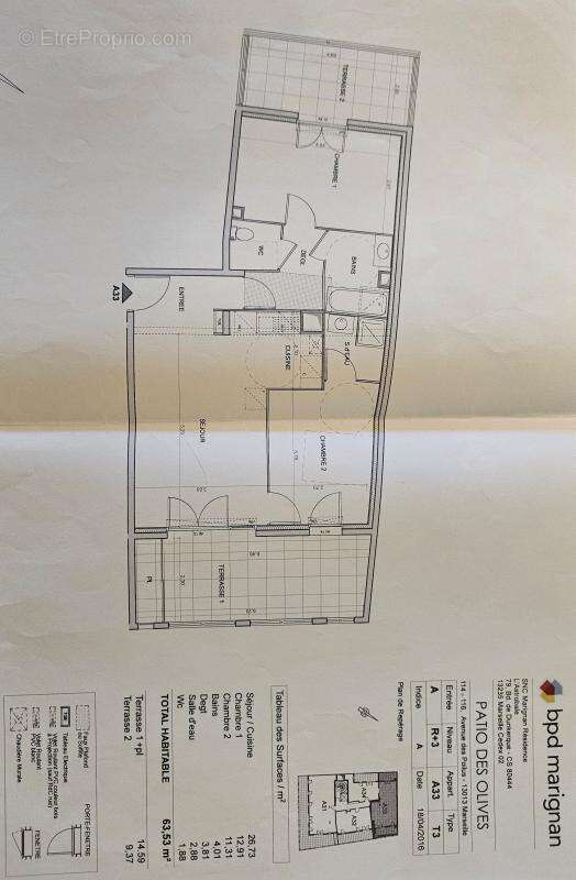 Appartement à MARSEILLE-13E