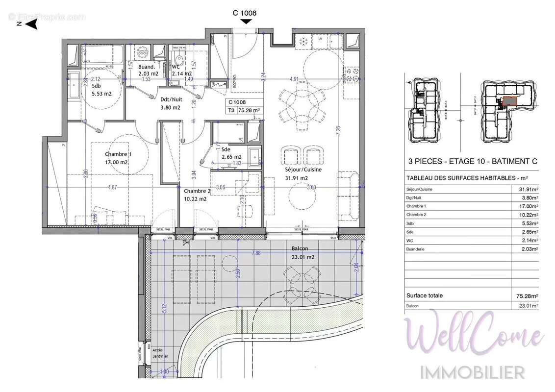 Appartement à AIX-LES-BAINS