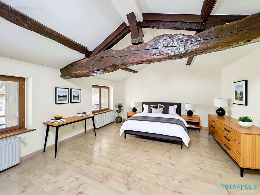 aménagement virtuel grande chambre - Maison à SAVIGNEUX