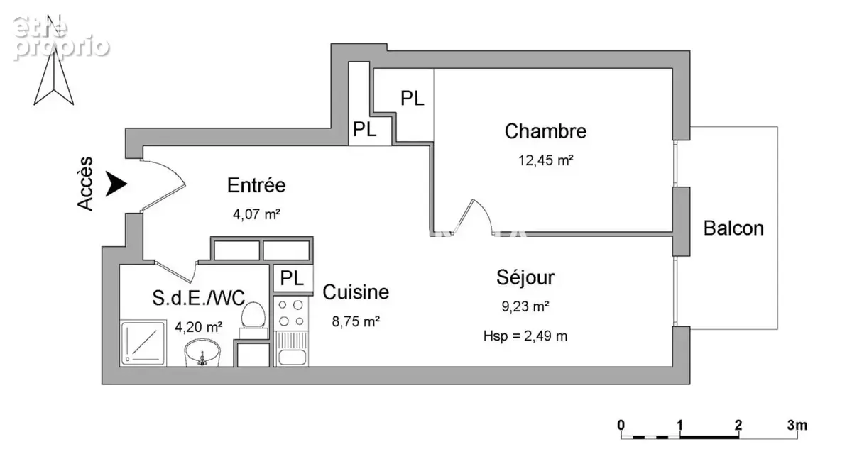 Strasbourg meinau - appartement 2p 39m² - photo 8