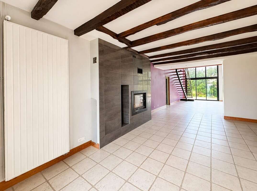 Maison principale - entrée avec salon (cheminée insert) - Maison à LIMOGES