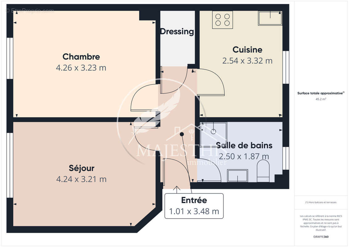 T2 45,53m2 vendu loue a toulon ouest - bon rendement locatif - photo 7