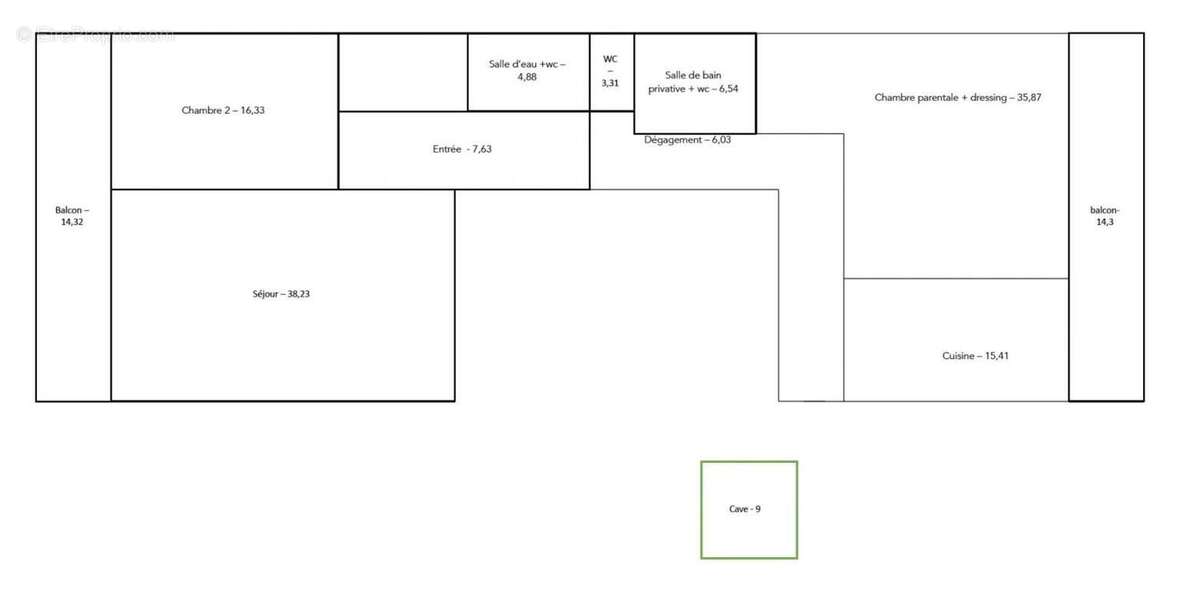 Appartement à PARIS-16E