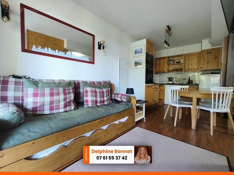 Valfréjus, bel appartement 2P de 32.49 m2 avec terrasse de 22 m2 - photo 3