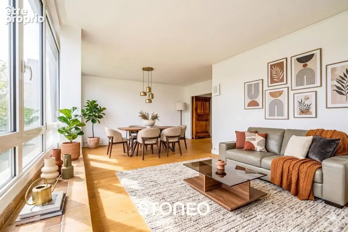 Appartement 4 pieces - 2 chambres - sans vis a vis au calme sur jardins - photo 2