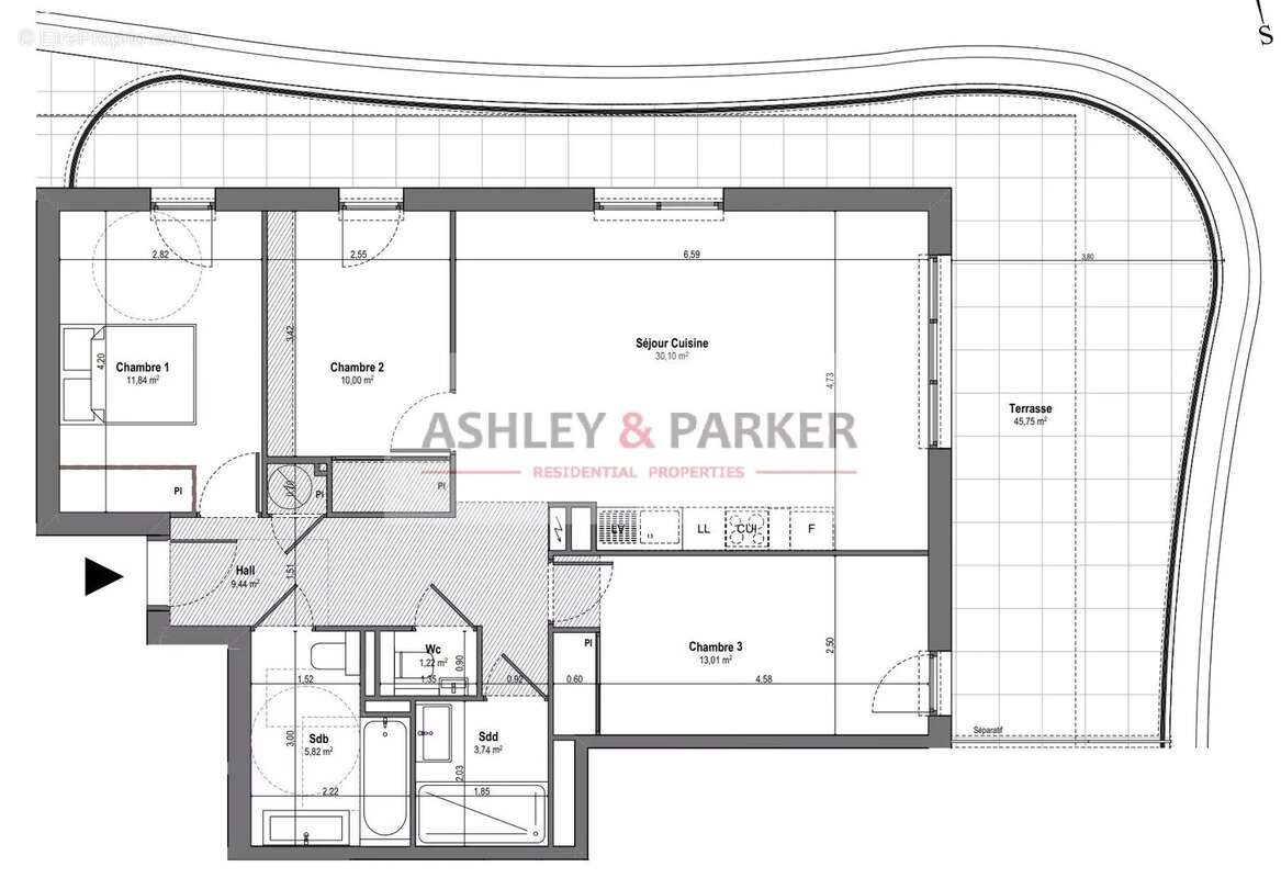 Appartement à VILLENEUVE-LOUBET