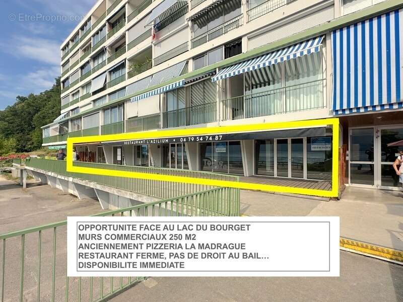 A vendre AIX LES BAINS / TRESSERVE (73), MURS restaurant 250 m2, vue panoramique Lac du Bourget - photo 2