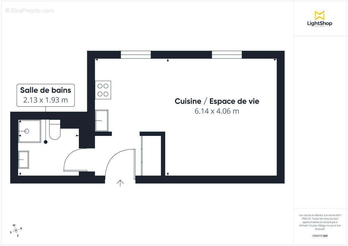 Studio de 27,41 m² - au calme dans une allée privée et sécurisée - quartier Viarme à Nantes - photo 9