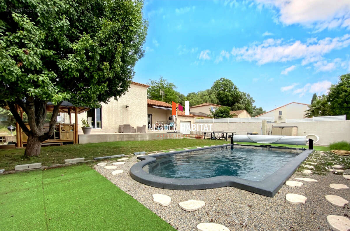 Villa T5 avec piscine et garage à vendre - Saint-Aunès, terrain de 830 m2 - photo 2