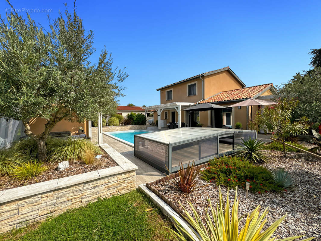 À vendre   Maison contemporaine avec piscine à Saint-Bernard 160m2 6 pièces sur grand  terrain plat. - photo 2