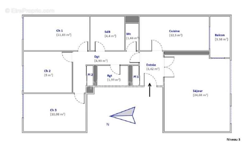 Appartement de 4 pièces de 86 m² à Lyon 3 - photo 11