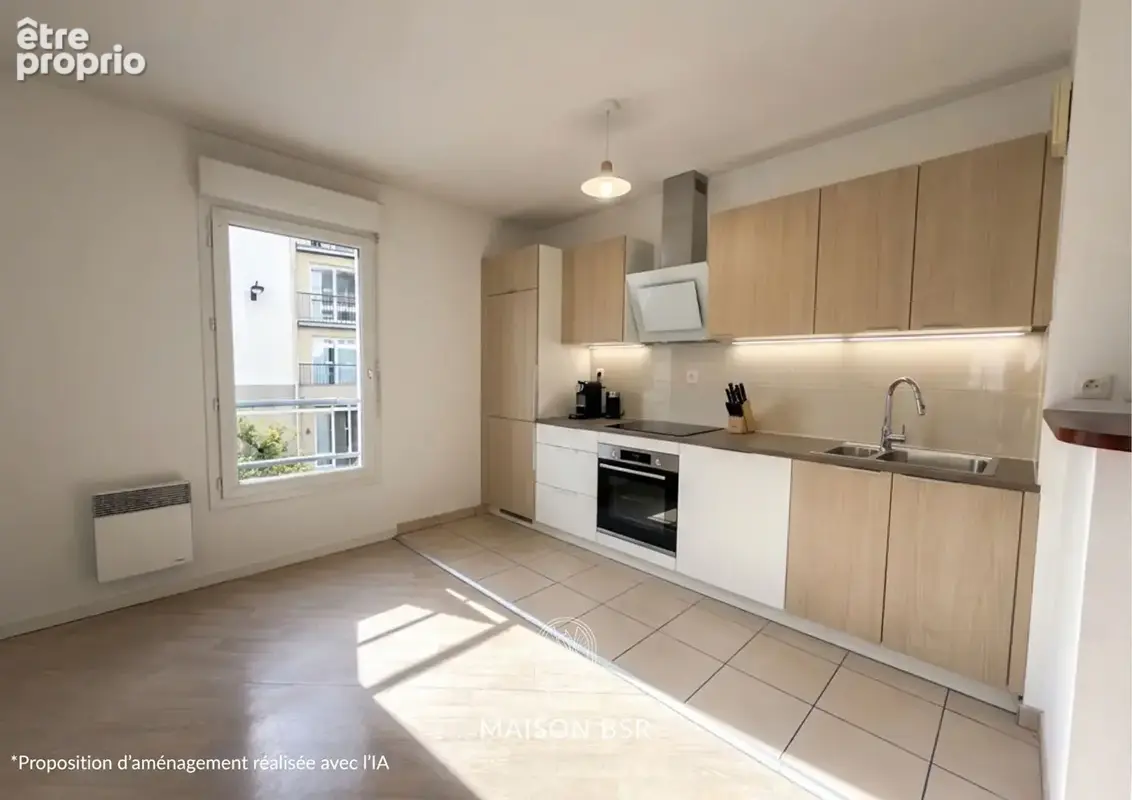 T2 de 47,88 m² - Bourg Saint-Herblain - Balcon & Parking - photo 4