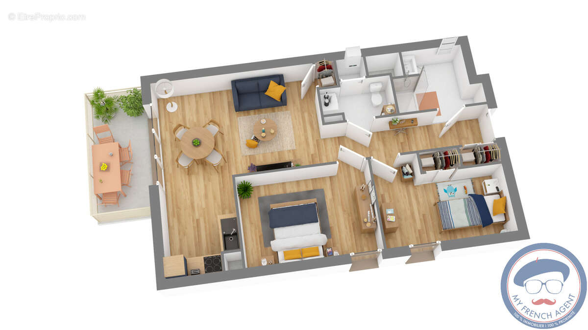 À Sorigny, Bel Appartement 3 Pièces dans un bel environnement - photo 2