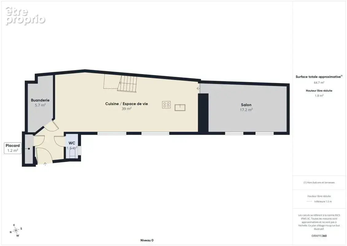 Appartement BERNAY 4 pièces 95 m² - photo 13