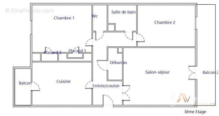 Appartement 58 m² à Saint-Etienne  - photo 2