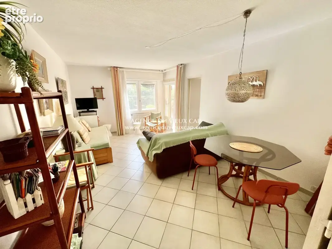 Achat cap d'agde secteur vieux port / falaises spacieux t3 en rdc vue jardin avec parking prive - photo 6