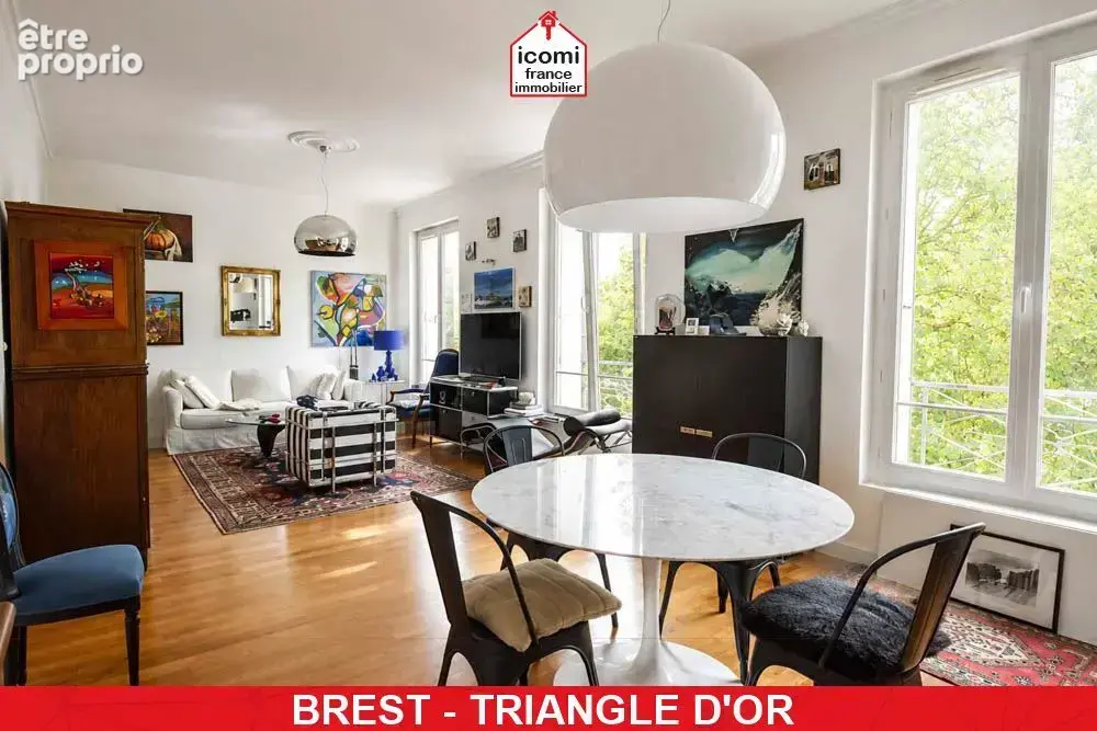Finistere - brest (29200) - a vendre - appartement duplex de 110 m²- 3 chambres - cave - ascenseur - dalle beton - chauffage ind - photo 3