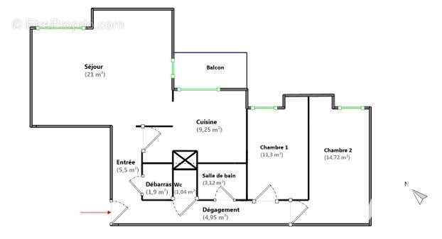 Photo 8 - Appartement à EZANVILLE