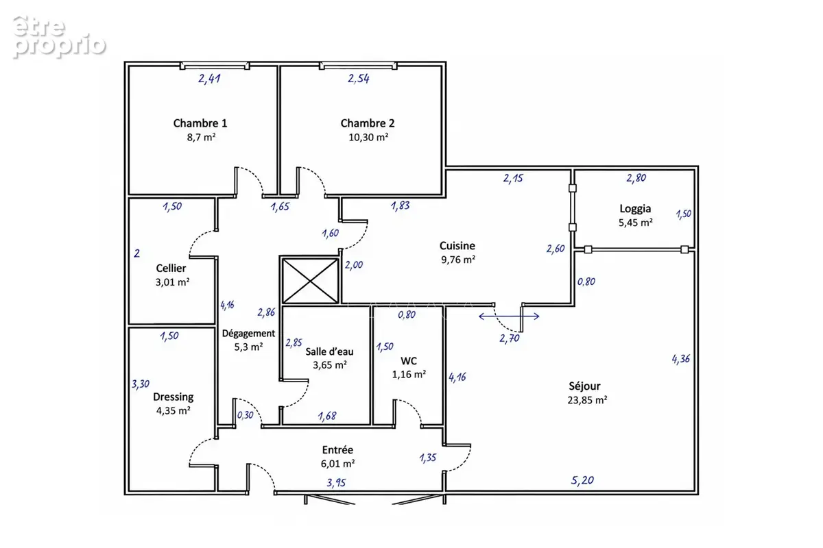 Appartement F3 - 77.61m2 - Lagny Sur Marne - photo 14